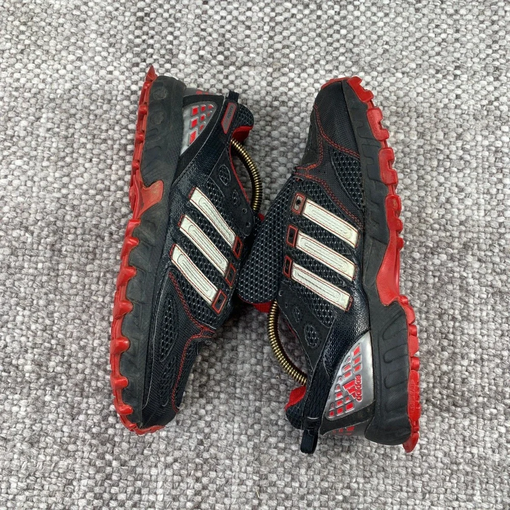 Adidas Kanadia TR 4 Trail Running Shoes Mens 7 Black Red G45878 Sneaker
